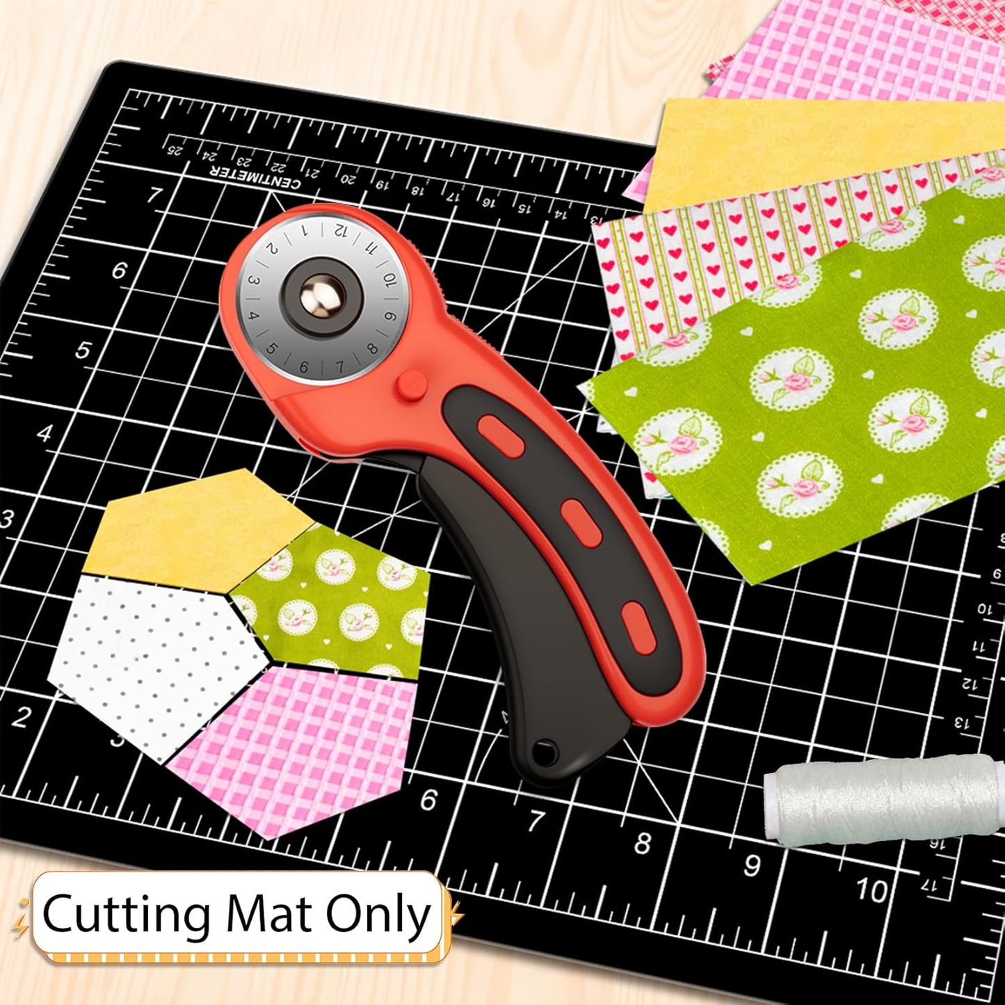 DIYSELF Cutting Mat 8in×6in, Self Healing Cutting Mat, A5 Rotary Cutting Mats for Crafts Sewing Hobby Fabric Project, 5-Ply Craft Cutting Board Double Sided, Craft Mat, Matting & Mounting Materials