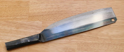 Crude - Asian 7 Inch Nakiri Kitchen Chef Knife, Carbon Steel, Super Sharp, Thin and Light
