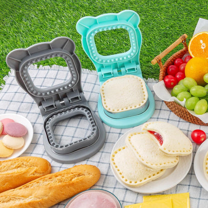 Nifogo Uncrustable Sandwich Cutter Maker, Large Sandwich Cutter and Sealer for Kids Children Boys Girls Lunch Breakfast