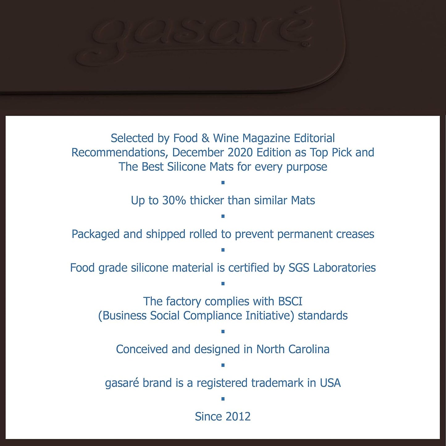 GASARÉ, Set of 2, Extra Large, Thick, Silicone Mats for Kitchen Counter, Heat Resistant Mats, Countertop Protector, Non-Slip, Easy to Clean, 25 x 17 Inches x 1.4mm, Black