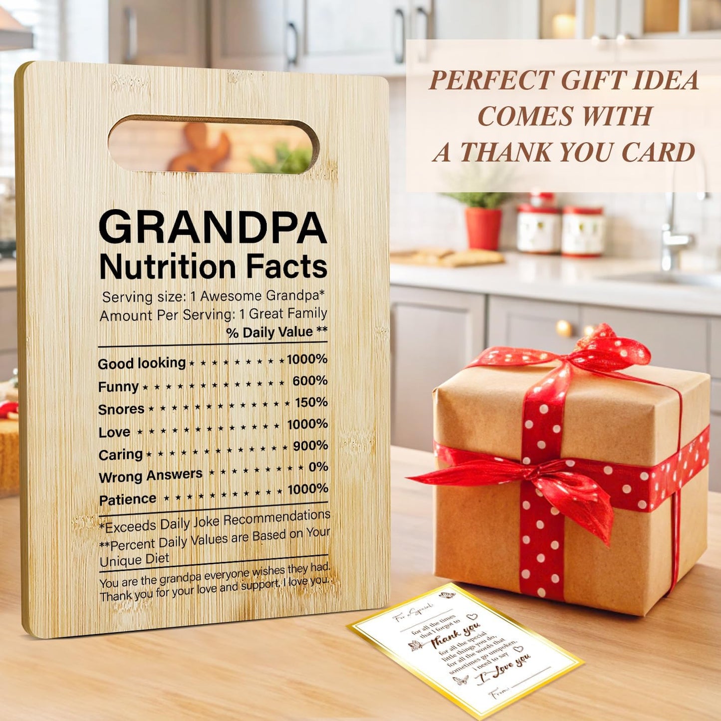 Best Dad Ever Bamboo Cutting Board, Grilling Gift For Men, Funny Charcuterie Boards for Home Kitchen Decor, Father's Day Birthday Gifts for Dad from Daughter Son -047