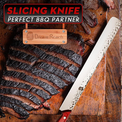 Huusk Viking Knives, Japanese Style Meat Cleaver Knives, Forged Boning Knife with Sheath, High Carbon Steel Chef Knives for Kitchen, Camping or BBQ Thanksgiving Christmas Gifts
