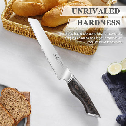SHANGDAO 7 Inch Japanese Santoku Chef Knife, VG10 Stainless Steel Kitchen Cooking Knife with Pakkawood Handle Gift Box