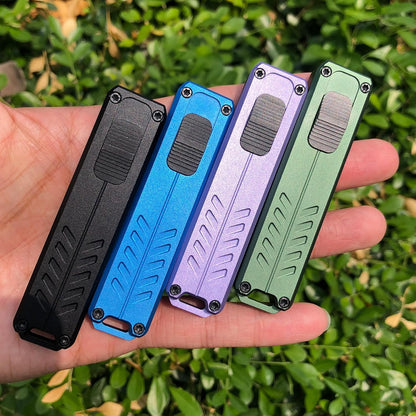 Automatic Utility Knife, Safety Auto Box Cutter Retractable, EDC Push Button Exacto Scalpel Knife, 10PCS #23 Razor Blades Pocket Knives with Clip