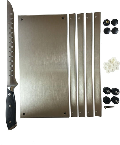 Meat slicer Stainless Steel Jerky Maker Cutting Board With 10-Inch Professional Slicing and Carving Knife