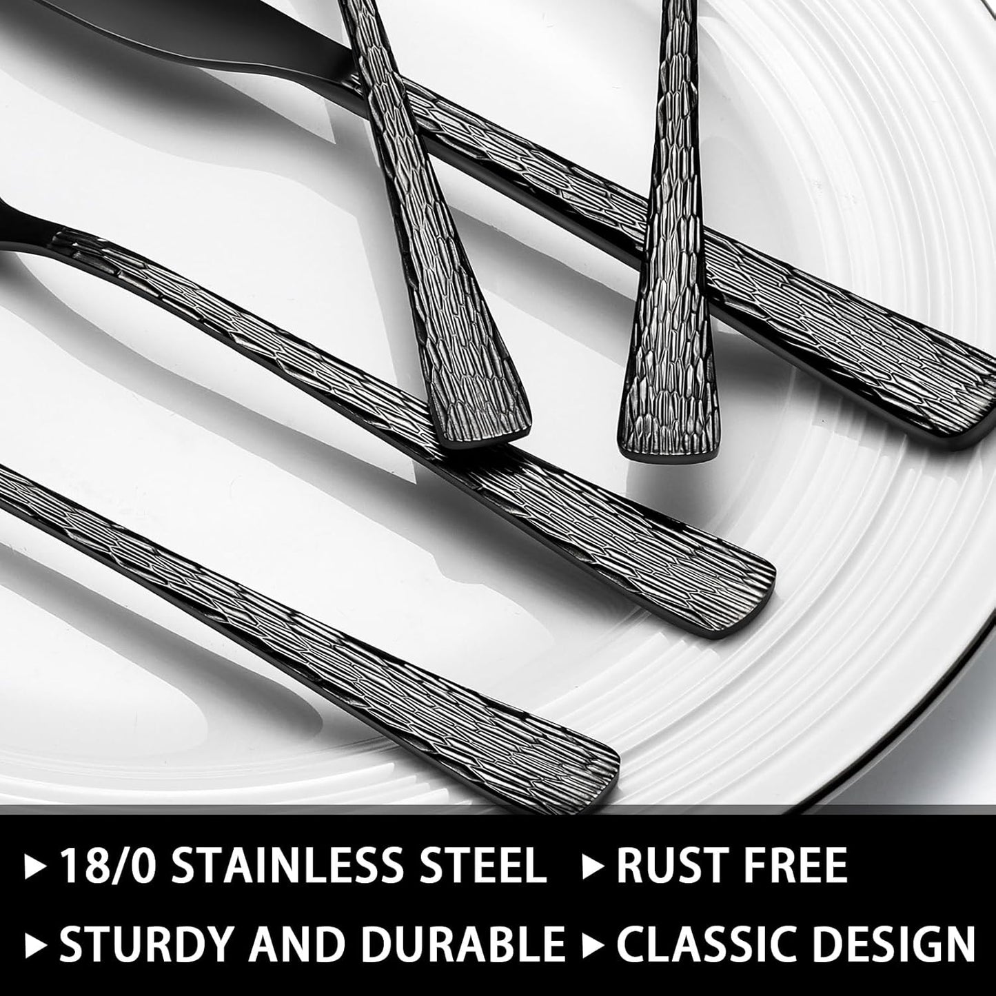 49-Piece Silverware Set with Organizer, Heavy Duty Stainless Steel Flatware Set for 8, Cutlery Utensil Sets with Steak Knives, Rust-proof, Mirror Polished, Dishwasher Safe, Heavy Duty