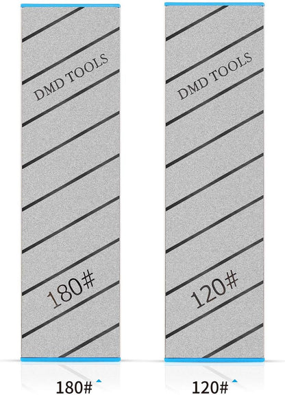 | DMD Double-Sided Diamond Sharpening Stone | Delux Diamond Whetstone | Professional Bench Stone | Knife Chisel Honing Stone| 10 Inch | (150/400#) | Durable Quality and Exquisite Design