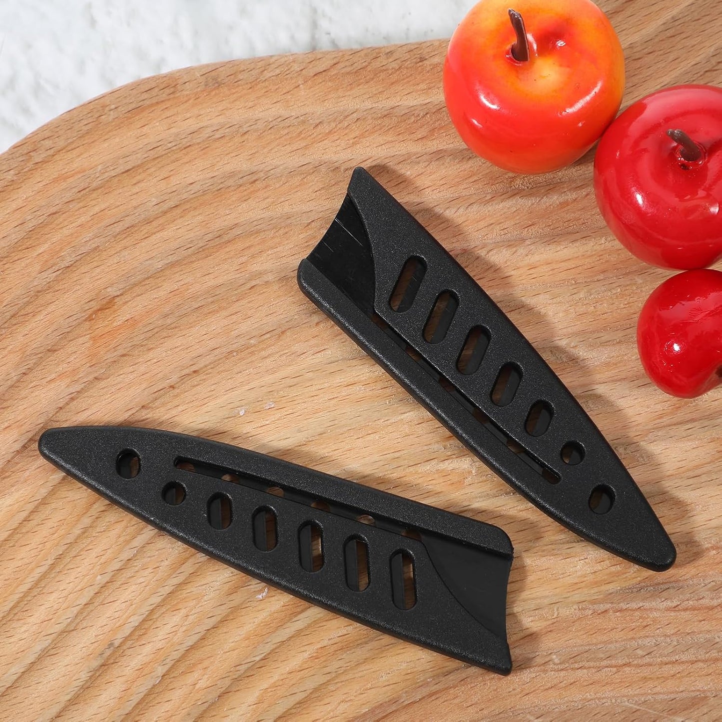 2 PCS Black Knife Sheaths for Kitchen Knives, Safety Knifes Cover Sleeves Universal Plastic Knifes Sheath Portable Blade Protector for 3.9 Inch Paring Knife, Paring Utility Bread Chef