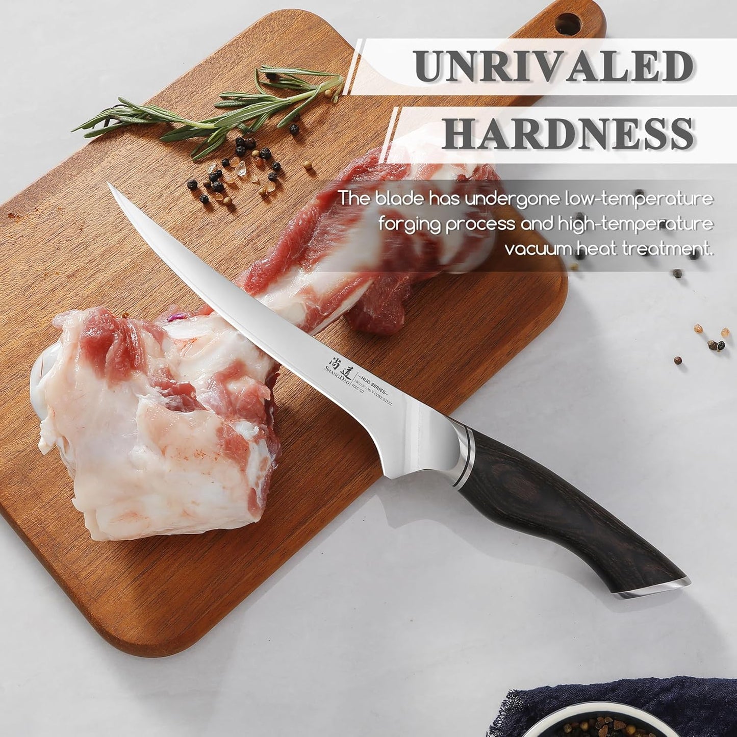 SHANGDAO 7 Inch Japanese Santoku Chef Knife, VG10 Stainless Steel Kitchen Cooking Knife with Pakkawood Handle Gift Box