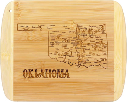 Totally Bamboo A Slice of Life New Jersey State Serving and Cutting Board, 11" x 8.75" - Colors B