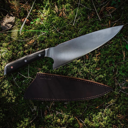 Barebones No. 7 Nakiri Knife - 7-Inch German-Grade Blade - Chopping Perfect for Vegetables - Versatile Chef Knife - Everyday Kitchen Essentials