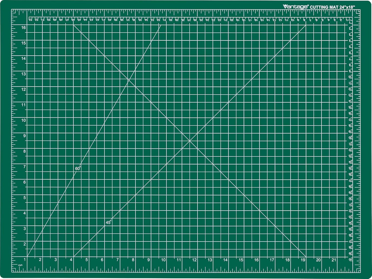 Dahle Vantage 10680 See-Through Premium Self-Healing Cutting Mat, 9"x12", 1/2" Grid, 5 Layers for Max Healing, Perfect for Crafts & Sewing, Clear