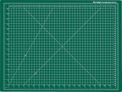 Dahle Vantage 10680 See-Through Premium Self-Healing Cutting Mat, 9"x12", 1/2" Grid, 5 Layers for Max Healing, Perfect for Crafts & Sewing, Clear