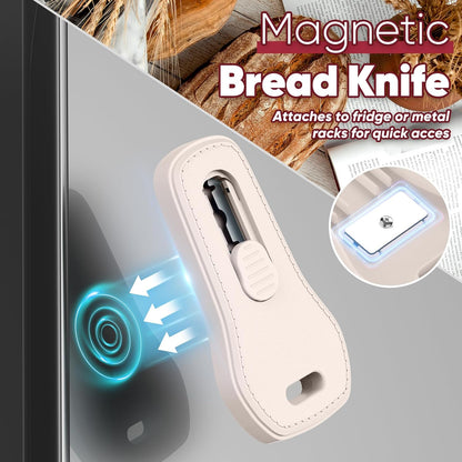 24SHEN Bread Lame, Sourdough Scoring Tool with Extractable & Magnetic, Sour Dough Tools Sourdough Cutter for Homemade Bread Making, Scoring Knife Include 5 Razor Blades-Beige