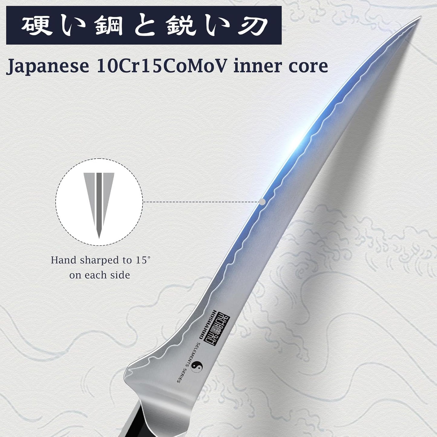 HOSHANHO Chef Knife 8 Inch, Japanese High Carbon Steel Kitchen Knife Ultra Sharp Cooking Knife, Professional Chef's Knife with Ergonomic Red Sandalawood Handle