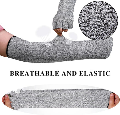 Sintege Anti Cut Protective Sleeves Arm Sleeves Safety Cut Resistant Gloves