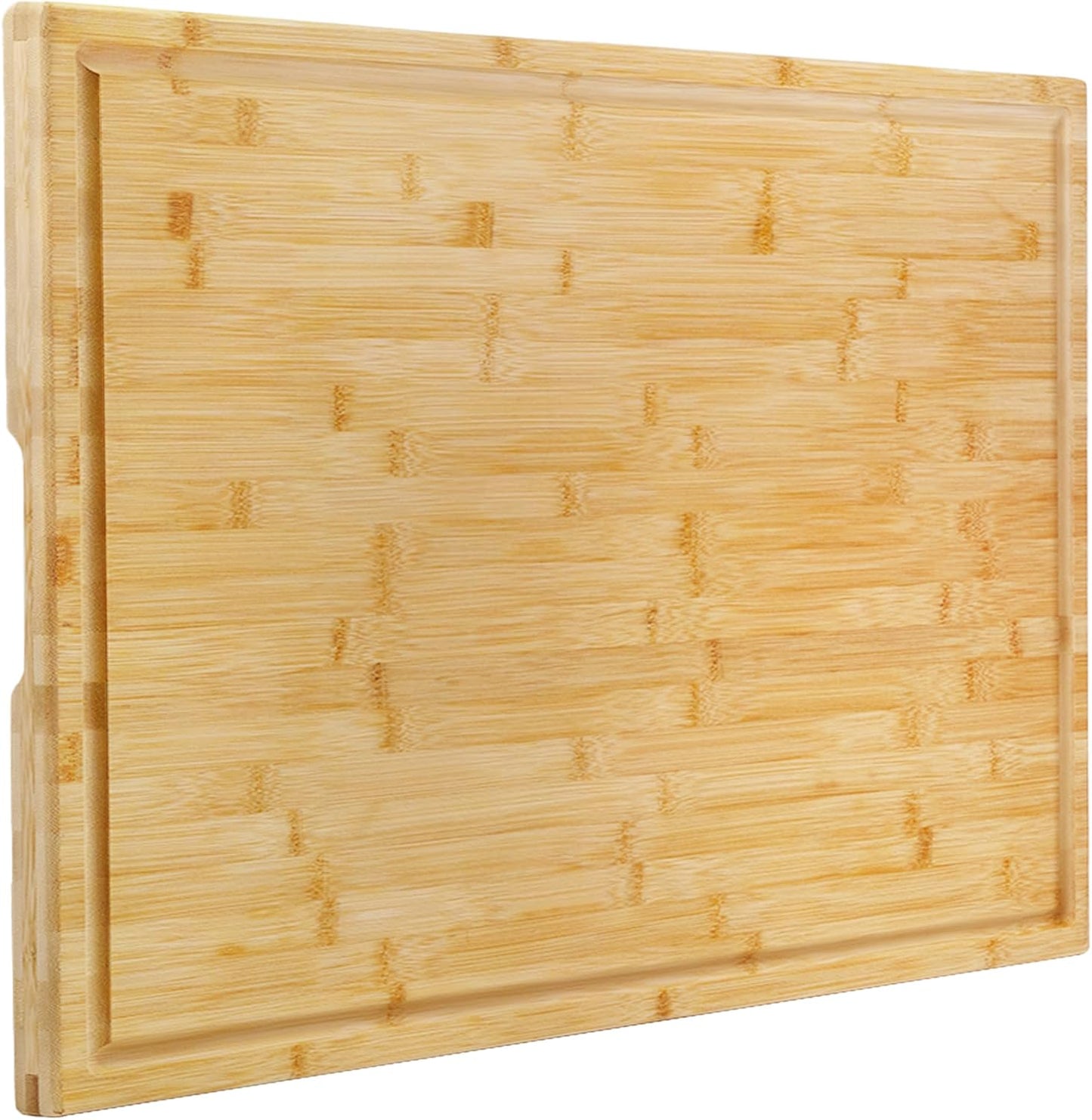 Utoplike Extra Large XXXL Bamboo Cutting Board 24 x16 Inch, Largest Wooden Butcher Block for Turkey, Meat, Vegetables, BBQ, Over the Sink Chopping Board with Handle and Juice Groove, Thickness 1.25"
