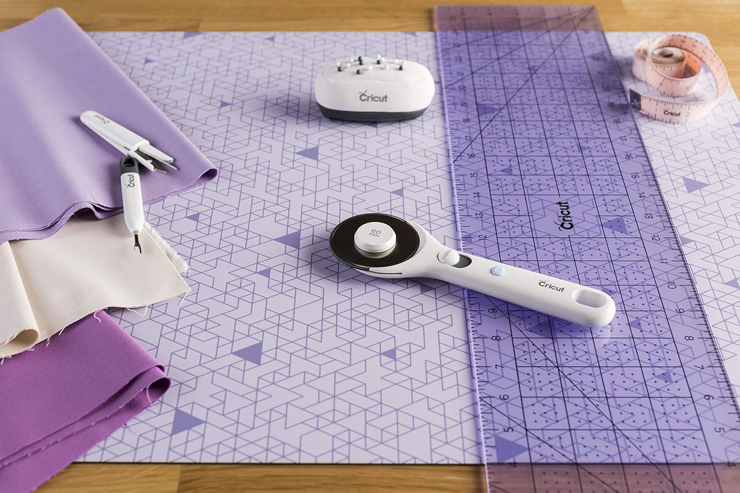 Cricut Self Healing Cutting Mat - Mat for use with TrueControl Knife, Rotary Cutter, Craft Knife, Xacto Knife - 12" x 12", Decorative, 2X Healing, Extra-Thick Cricut Cutting Mat, Rose