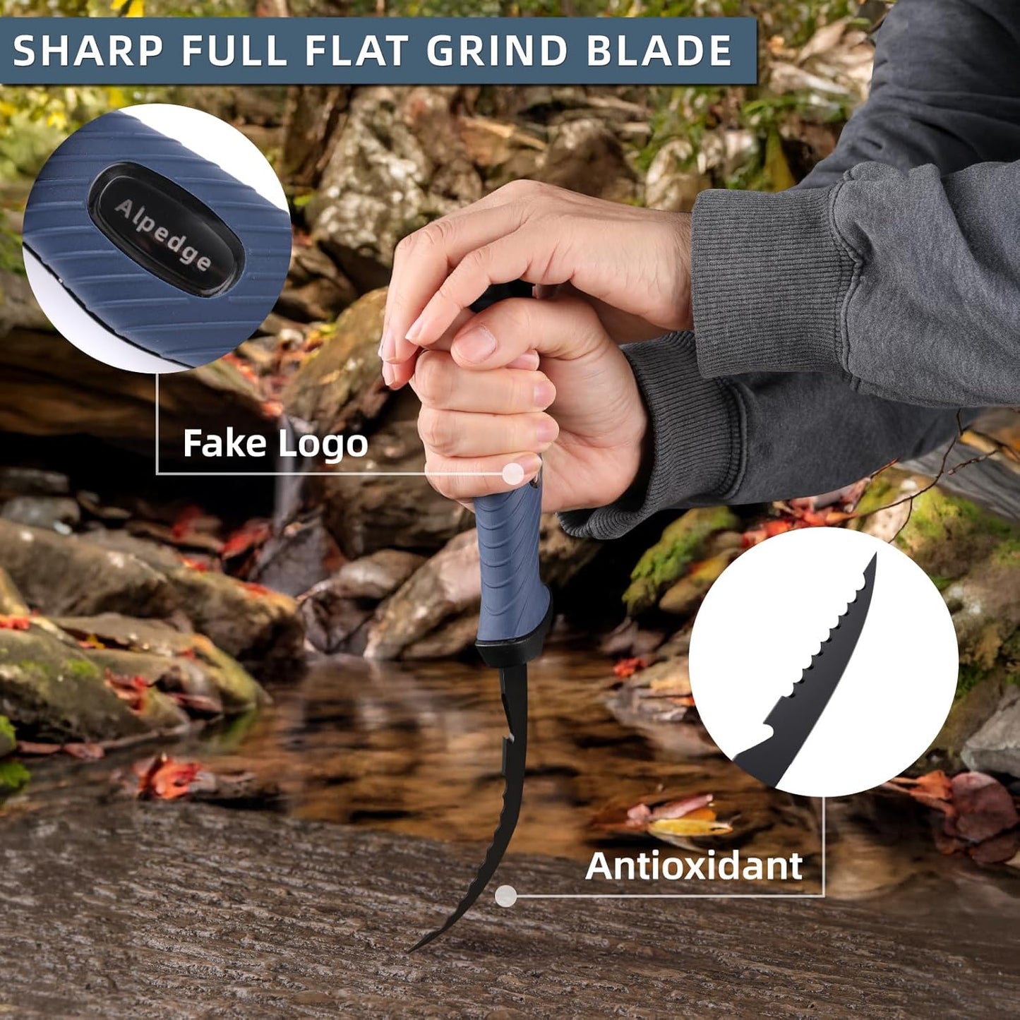9 Inch Fish Fillet Knife - Premium German DIN 1.4116 Stainless Steel, Ultra Sharp Flexible Blade for Fish Filleting, Salmon, Trout, Non-Slip Handle, Professional Boning Knife with Sheath, Great for Anglers & Home Cooks
