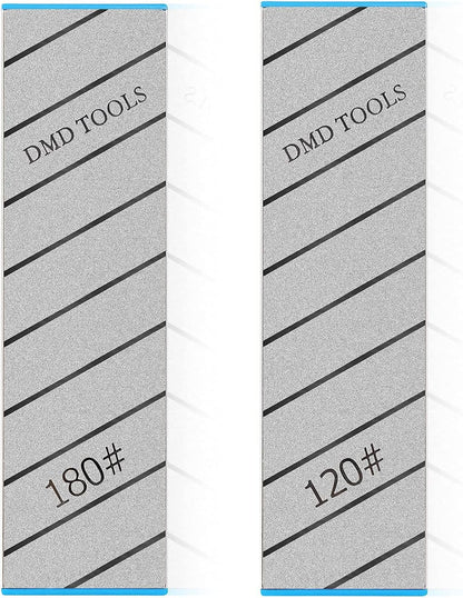 | DMD Double-Sided Diamond Sharpening Stone | Delux Diamond Whetstone | Professional Bench Stone | Knife Chisel Honing Stone| 10 Inch | (150/400#) | Durable Quality and Exquisite Design