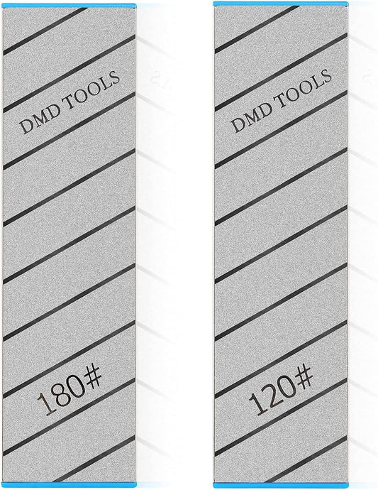 DMD Double-Sided Diamond Sharpening Stone 10x3 inch (120&180) | Delux Diamond Whetstone | Durable Quality and Exquisite Design