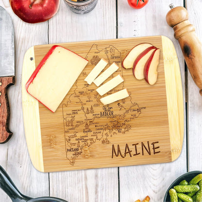 Totally Bamboo A Slice of Life New Jersey State Serving and Cutting Board, 11" x 8.75" - Colors A