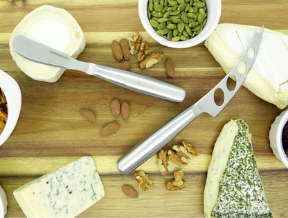 TopKnife 2-Pc Firm Cheese Knife Set - Magnetic Box Included