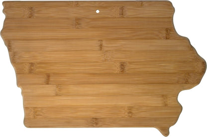 Totally Bamboo Oklahoma State Shaped Bamboo Serving and Cutting Board