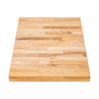 DuraSteel Solid Wood Table Top - 24 x 24 Butcher Block Countertop - Natural Maple Slab Wood Cutting Board for Kitchen Workbench Desk Top, Large Charcuterie Boards Counter Round Chopping Wooden Bamboo