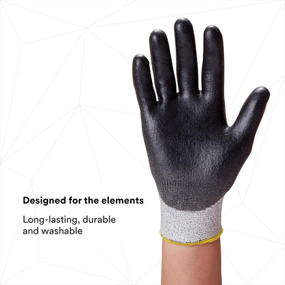 3M Comfort Grip Gloves, Cut Resistant ANSI 3, Size XL, 1 Pair, CGXL-CR, Nitrile Cutting Gloves, Medium-Duty, Washable, Knit-Cuffed, Long Lasting Durability