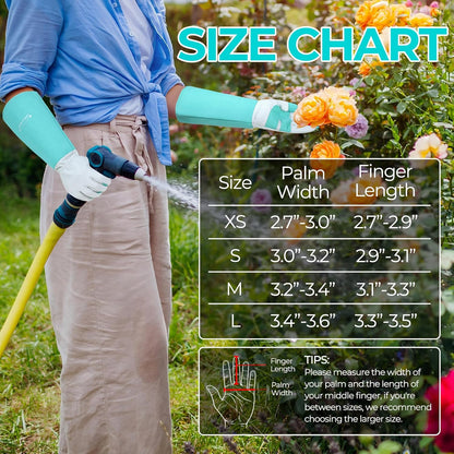HANDLANDY Rose Pruning Gloves for Men & Women, Long Thorn Proof Gardening Gloves, Breathable Pigskin Leather Gauntlet, Best Garden Gifts & Tools for Gardener