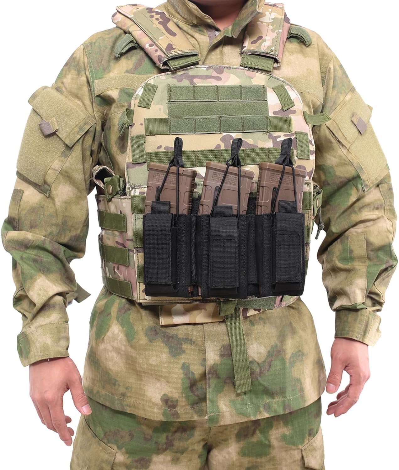 Azarxis Tactical Mini Belt Pouches, Multi-Purpose Small Battery Case Compact Utility EDC Card Slot Holder Waist Bags Military Molle Pack Sundries Storage Pack