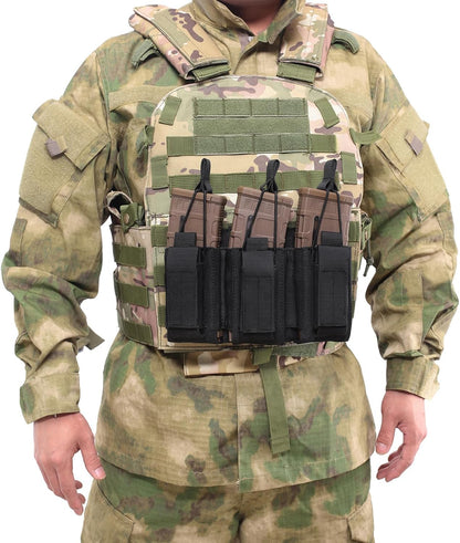 Azarxis Tactical Mini Belt Pouches, Multi-Purpose Small Battery Case Compact Utility EDC Card Slot Holder Waist Bags Military Molle Pack Sundries Storage Pack