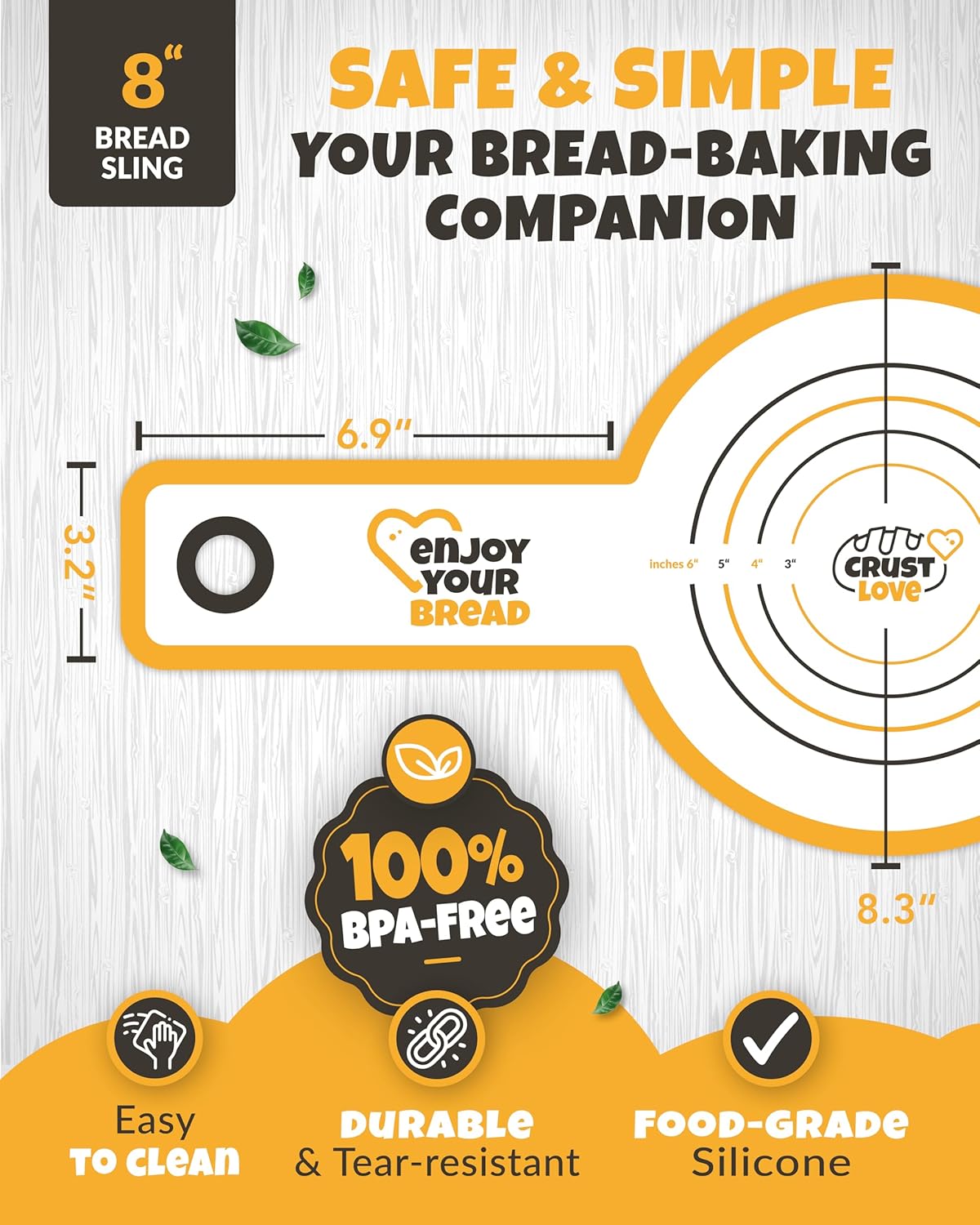 CRUSTLOVE 2pcs Set Bread Lame with 5 Blades – Sourdough Scoring Tool Set with Straight & Curved Scoring Knife for Sourdough and Bread Baking, Dough Scorer, Bread Scoring Tool, Bread Baking Supplies