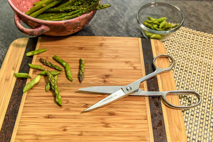 Kitchen Scissors and Shears, 8'' Stainless Steel Break Apart for Easy Cleaning, Dishwasher Safe, Heritage Cutlery 758BA