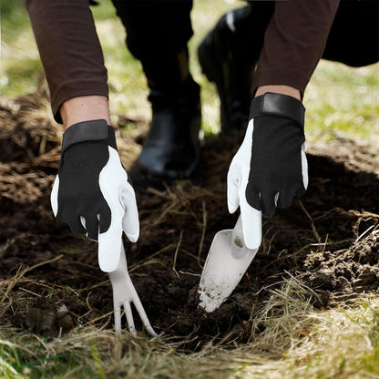 HANDLANDY Work Gloves for Men & Women, Utility Mechanic Working Gloves Touch Screen, Flexible Gardening Gloves for Yard