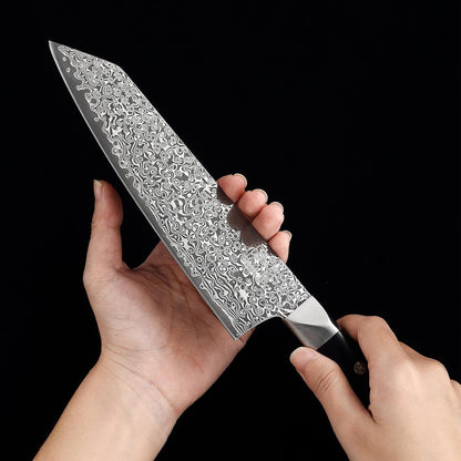 zayiko Limited Edition Copper Damascus Chef’s Knife – 8.3" Kiritsuke Blade | Damascus Steel with VG10 Core & Copper Texture | Maple Wood Handle | Professional Kitchen Knife in Gift Box