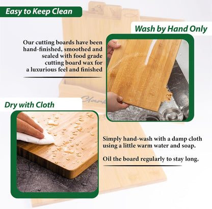 4-Piece Custom Wooden Chopping Boards for Kitchen, Wedding Gift for Couple 2026, Personalized Cutting Board Set with Holder, Gifts for Anniversary, Christmas, Housewarming, New Home, Engagement