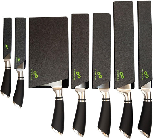 EVERPRIDE 12-Piece Knife Guard Set, Universal Blade Cover Knife Sheaths for Chef and Kitchen Knives Durable Knife Edge Guards Include Multiple Sizes to Protect Your Full Set of Knives