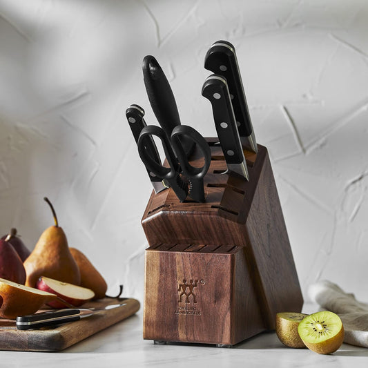 ZWILLING Pro 7-pc Knife Block Set with In-Drawer Knife Tray