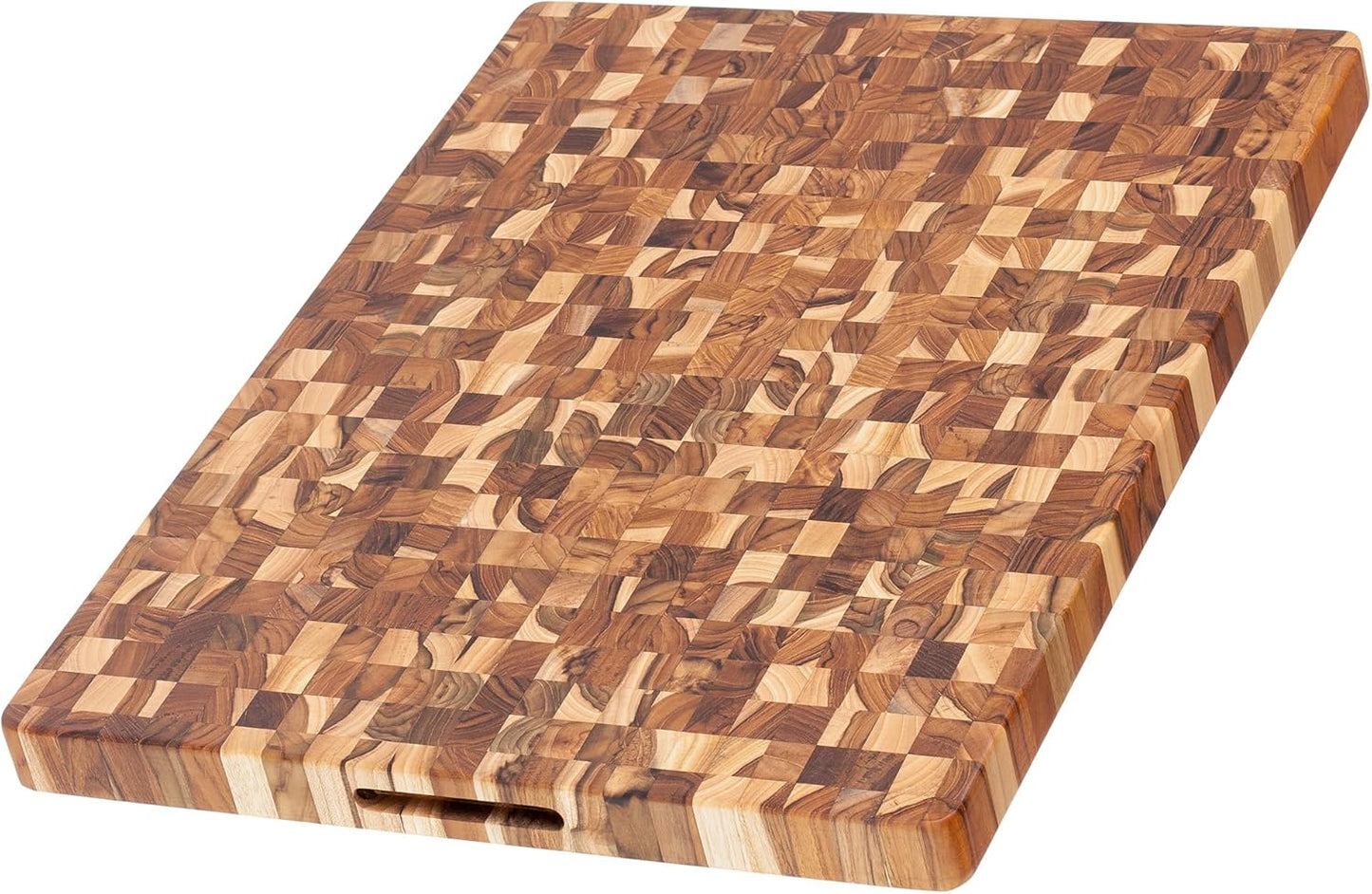 Teakhaus Butcher Block Cutting Board - Large Wooden Cutting Board - Holiday Gift Ideas for Men and Women - Gift-Ready End Grain Wood, Knife Friendly - FSC Certified