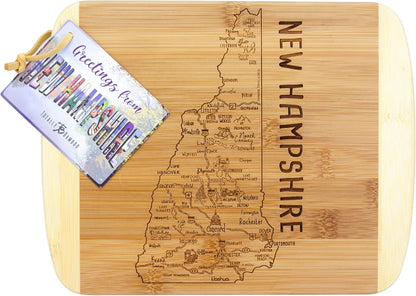 Totally Bamboo A Slice of Life New Jersey State Serving and Cutting Board, 11" x 8.75" - Colors A
