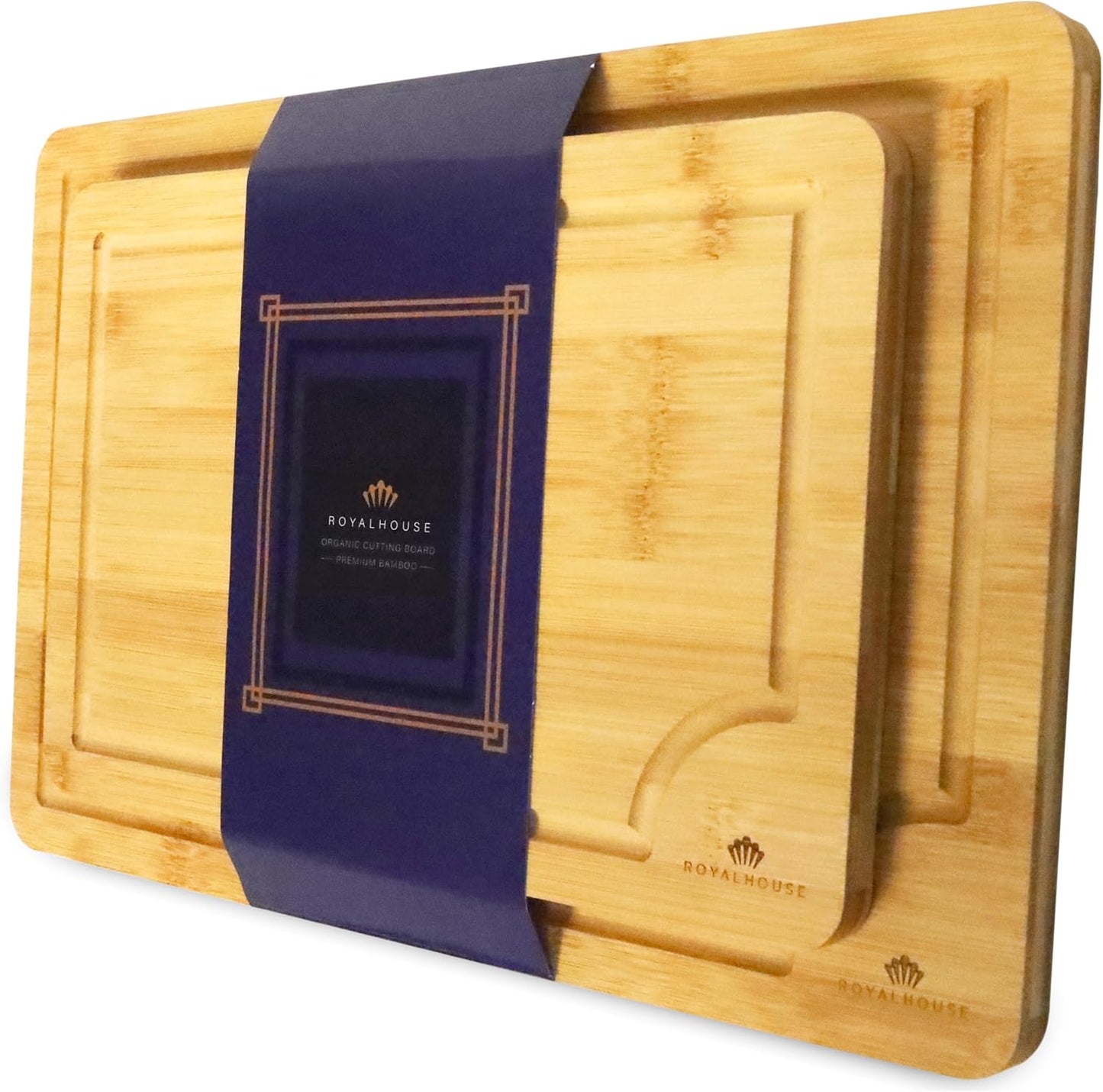 Large Cutting Board, 15x10x0.5 Bamboo Cutting Boards for Kitchen with Juice Groove and Kitchen Chopping Board for Meat Cheese board Heavy Duty Serving Tray,