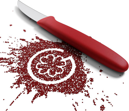 GIESSER 8545 sp 6 r Bird's beak peeling knife special red handle