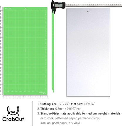 Cutting Mats for Cricut Maker 4/Explore 4/Maker 3/Explore 3/Explore Air 2 12x12 Inch 3Pack Pink FabricGrip Durable Long Lasting Ultra Strong Stickness Replacement Cut Mat for Cricut/Siser Juliet Romeo