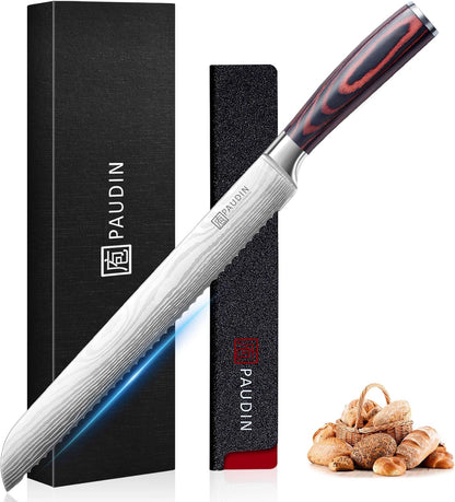 PAUDIN Boning Knife 6 Inch, Super Sharp Fillet Knife, German High Carbon Stainless Steel Deboning Knives, Professional Boning Knives for Meat Poultry Chicken, Pakkawood Handle with Gift Box