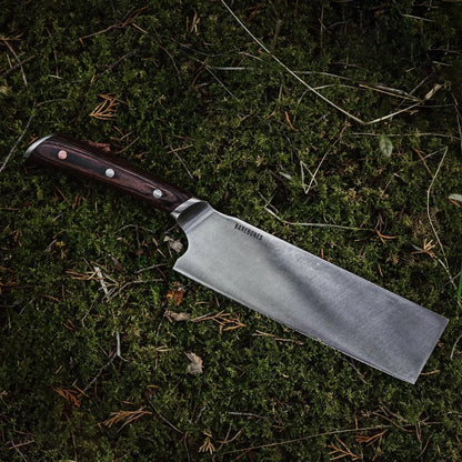 Barebones No. 7 Nakiri Knife - 7-Inch German-Grade Blade - Chopping Perfect for Vegetables - Versatile Chef Knife - Everyday Kitchen Essentials