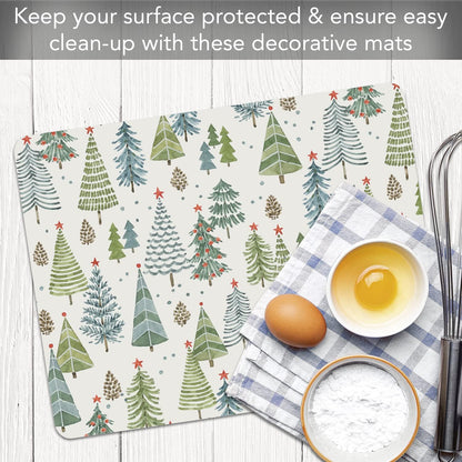 Cut N' Funnel Farmhouse Fall Designer Flexible Cutting Board Mat 15" x 11.5" Made in the USA Decorative Flexible Easy to Clean