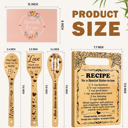 2026 Retirement Gifts for Woman,Cutting Board Set Retrement Gift for Women Nurse Teacher Coworker Leaving Going Away Farewell Gift for Retired Colleague Leader Friend, Recipe for a Great Retirement