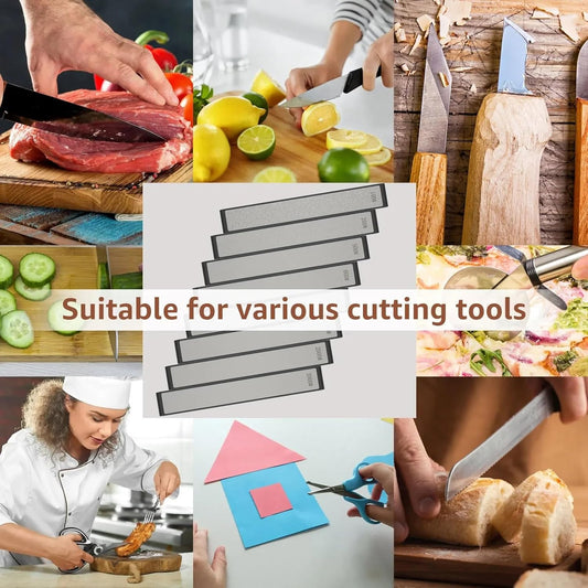 6Pcs Diamond Sharpening Stones for Knife Sharpener Fixed-angle kit Professional Kitchen Knife Sharpener System Whetstone Grindstone Blades Polishing Stone 120/240/400/1000/1500/3000 Grit﻿